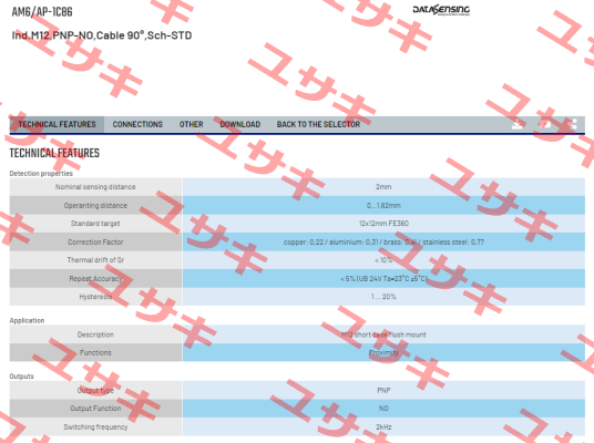 AM6/AP-1C86 Micro Detectors / Diell (now Datasensing)