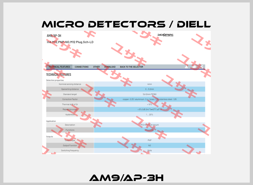 AM9/AP-3H Micro Detectors / Diell