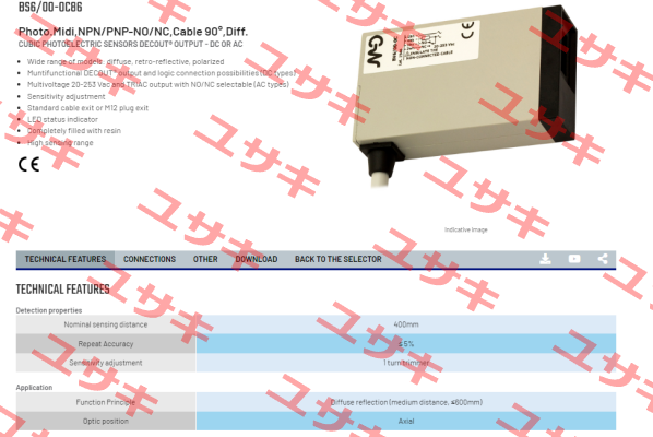 BS6/00-0C86 Micro Detectors / Diell (now Datasensing)