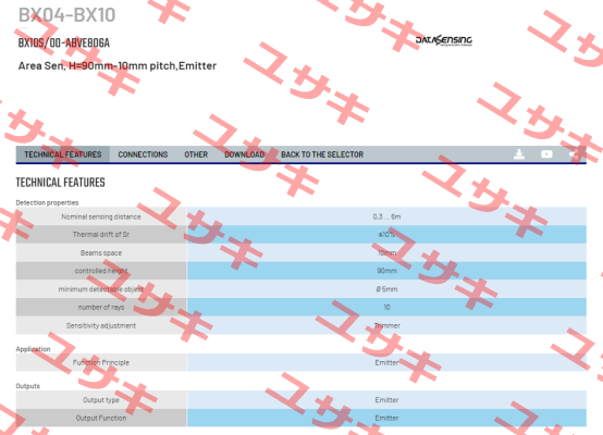 BX10S/00-ABVE806A Micro Detectors / Diell (now Datasensing)
