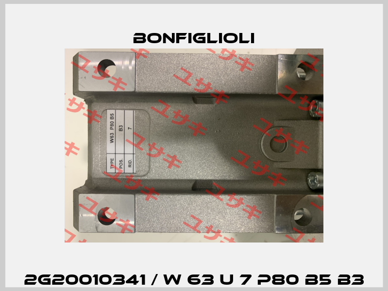 2G20010341 / W 63 U 7 P80 B5 B3 Bonfiglioli