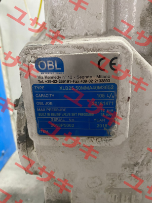 XLB25.50MMA40M3652 Obl