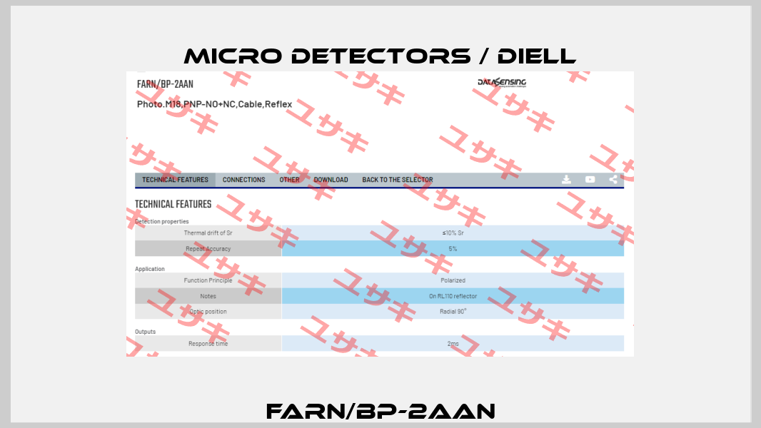 FARN/BP-2AAN Micro Detectors / Diell