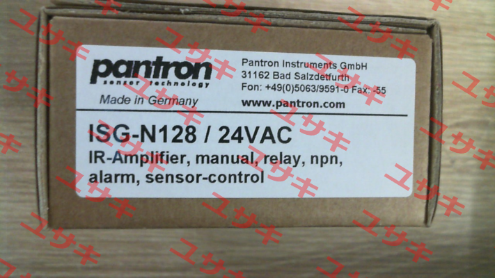 p/n: 9ISG184, Type: ISG-N128/24VAC Pantron