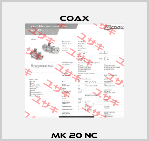 MK 20 NC Coax