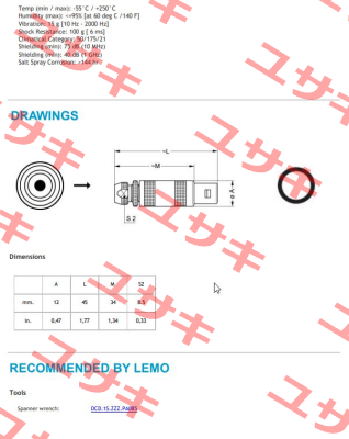 FFB.1S.250.CTAC42 Lemo