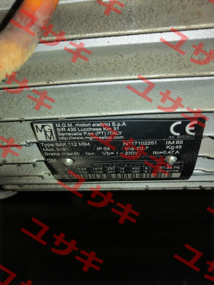 BAK 112 MB4 M.G.M MOTORI