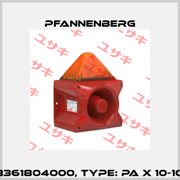 Art.No. 23361804000, Type: PA X 10-10 24 DC OR Pfannenberg