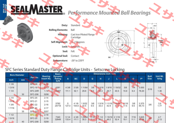 SFC-24  SealMaster