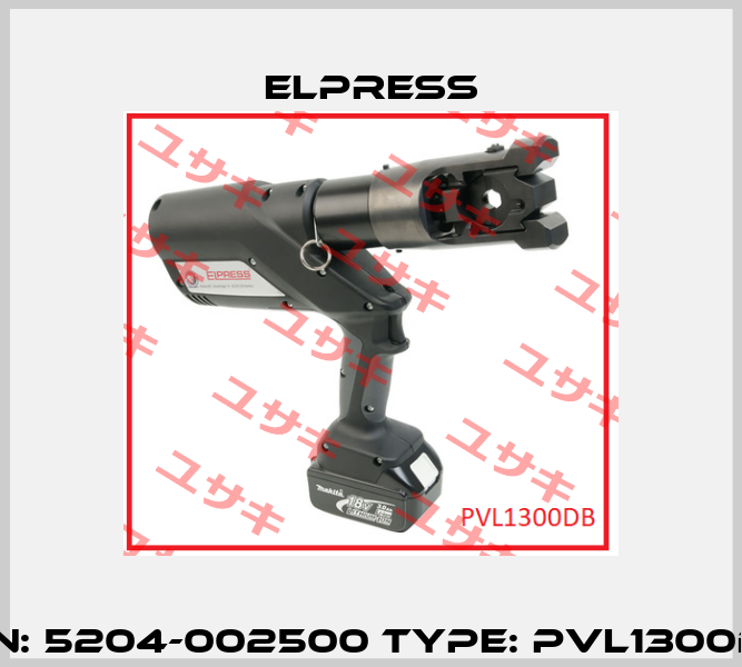 P/N: 5204-002500 Type: PVL1300DB Elpress