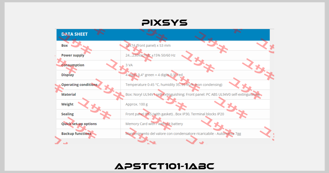 APSTCT101-1ABC Pixsys