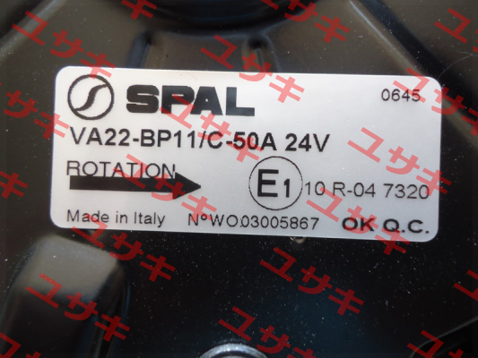 VA22BP11C50A SPAL