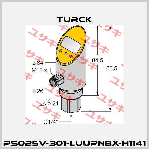 PS025V-301-LUUPN8X-H1141 Turck