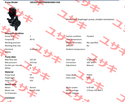 1M101P1095SVBSMV0M3-XXX Obl