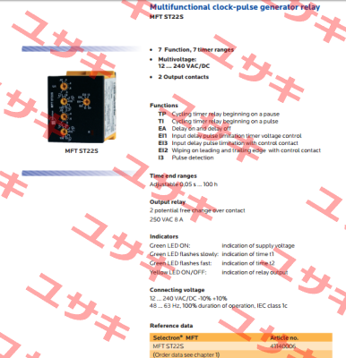 MFT ST22S Selectron