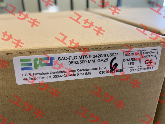 MTS9 24206 - 592x592x500 G4 F.C.R. S.p.A.