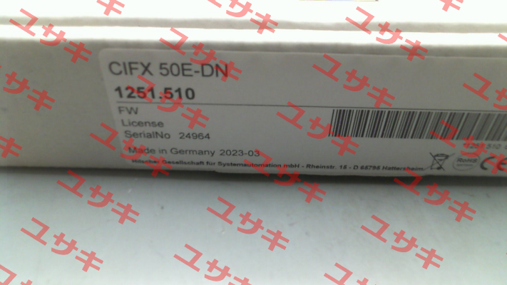 P/N: 1251.510 Type: CIFX 50E-DN/+ML Hilscher