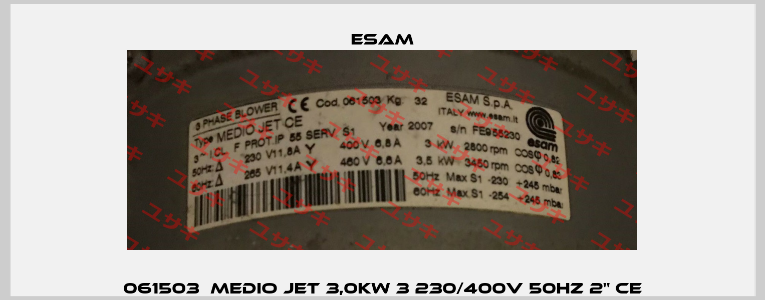 061503  Medio Jet 3,0kW 3 230/400V 50Hz 2" CE Esam
