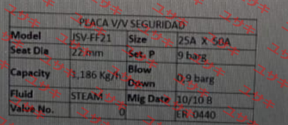JSV FF21 025X050A (1"X2") Jokwang
