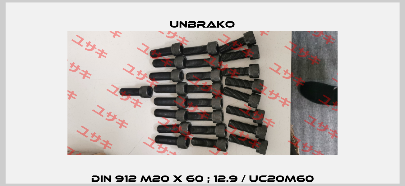 DIN 912 M20 x 60 ; 12.9 / UC20M60 Unbrako