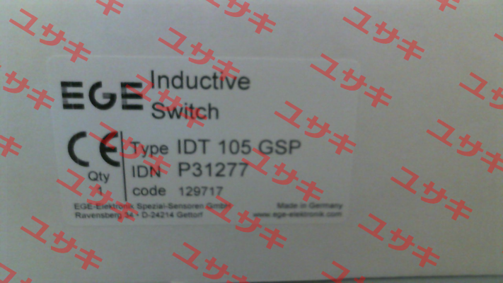 p/n: P31277, Type: IDT 105 GSP Ege