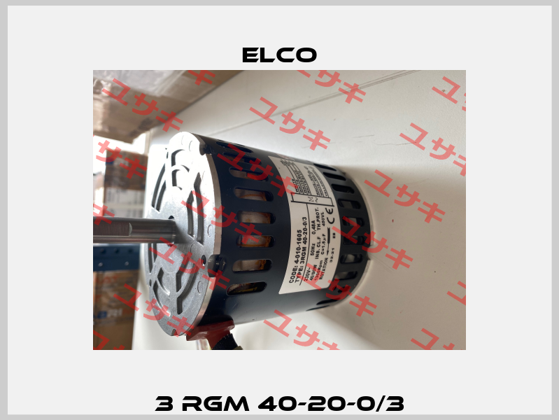 3 RGM 40-20-0/3 Elco