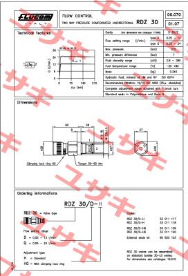 RDZ30 D-HG Flucom