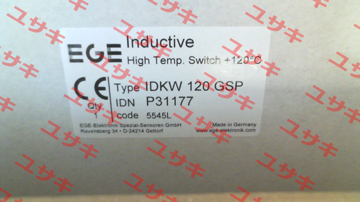 p/n: P31177, Type: IDKW 120 GSP Ege