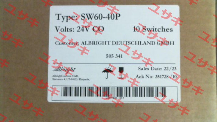 505341 SW 60-40 P 24V CO Albright