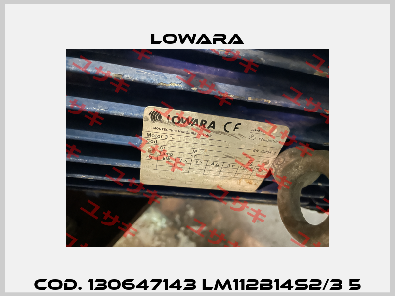 Cod. 130647143 LM112B14S2/3 5 Lowara
