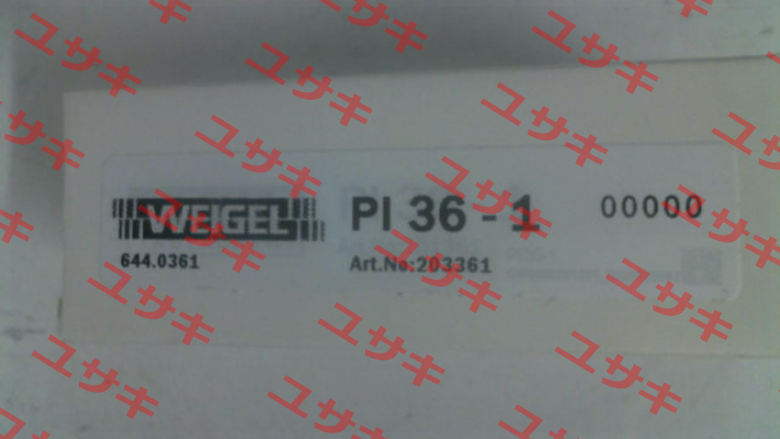 Nr. 644.0361 / Type PI 36-1 Weigel