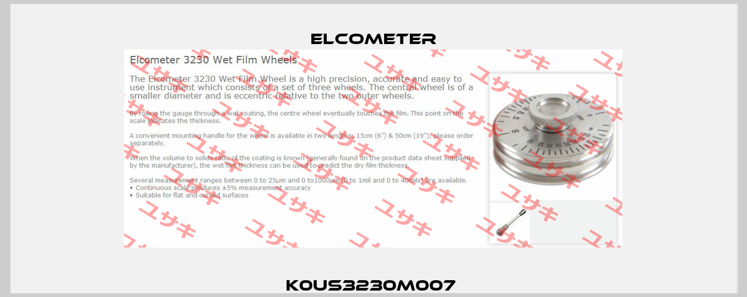 K0US3230M007  Elcometer