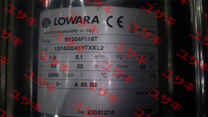 SV204F116T  Lowara